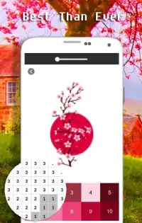 Sakura Flower Color By Number - Pixel Art Screen Shot 5