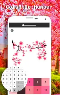 Sakura Flower Color By Number - Pixel Art Screen Shot 4