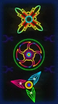 Fidget Spinner Neon Games Screen Shot 2