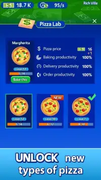 Idle Pizza Tycoon - Delivery Pizza Game Screen Shot 1
