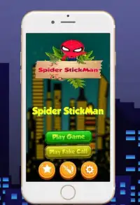 Fake Phone-Video Call From Spider Stickman prank Screen Shot 5