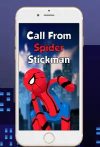 Fake Phone-Video Call From Spider Stickman prank Screen Shot 6