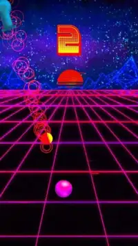VaporBall - Fun Addictive Vaporwave Arcade Game! Screen Shot 2