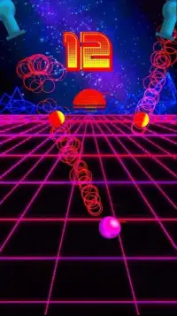 VaporBall - Fun Addictive Vaporwave Arcade Game! Screen Shot 0