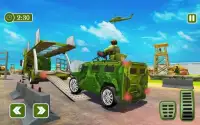 Army Car Transporter 2019 : Airplane Pilot Games Screen Shot 8