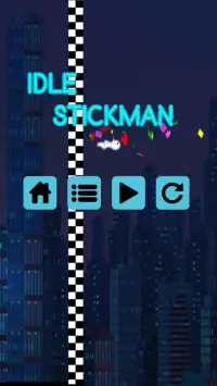 Idle Stickman : Neon City Screen Shot 3