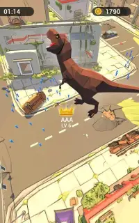 Mr Dino Run and Eat - Real Dinosaur fun Game Screen Shot 4