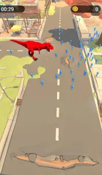 Mr Dino Run and Eat - Real Dinosaur fun Game Screen Shot 2