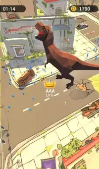 Mr Dino Run and Eat - Real Dinosaur fun Game Screen Shot 0