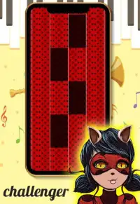 Cat Ladybug Red Piano Tiles Screen Shot 2