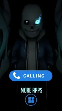 Scary sans under-tale fake call Screen Shot 3