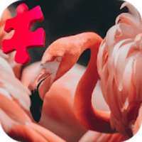 Pink Flamingo Jigsaw Puzzle Game