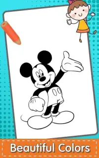 Coloring Mickey And Minnie Books Screen Shot 1