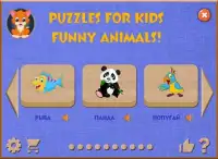 Animal puzzle. Kids puzzle games for toddlers Screen Shot 0