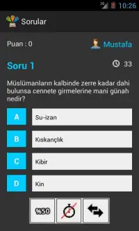 İslami Bilgi Yarışması Screen Shot 5