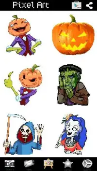 Pixel Art Halloween Color By Number Screen Shot 3