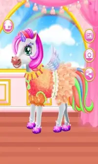 Unicorn Dress Up Makeup And Salon | Free Games Screen Shot 0