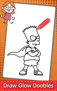 Coloring Simpson Book Kids Pages Screen Shot 3