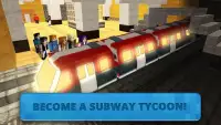Subway Craft: Build Big City & Ride Block Train 3D Screen Shot 1