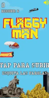 Flaggy Man: Paracaidista vs Farola Screen Shot 2