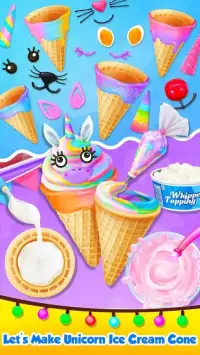 Unicorn Ice Cream Maker - Carnival Fair Food 2018 Screen Shot 4