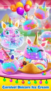 Unicorn Ice Cream Maker - Carnival Fair Food 2018 Screen Shot 10