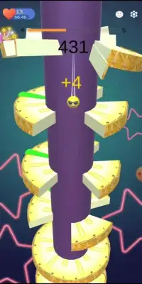 Pineapple Helix Crush - Tower Helix Jump Screen Shot 2