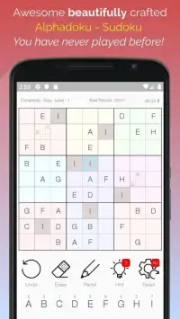 Sudoku - Alphadoku Screen Shot 8
