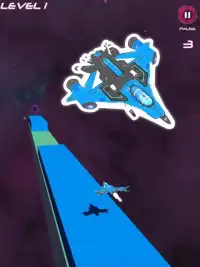 Sky Roads 3D - Galaxy Legend Sparrow Ships Racing Screen Shot 1