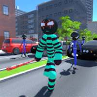 Stickman Prisoner Mafia 3D - Crime Town Gangstar