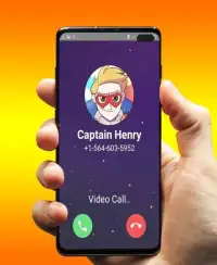 Captain Henry Video Call & Danger Chat prank 2020 Screen Shot 2