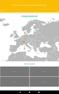 Europe Map Quiz - European Countries and Capitals Screen Shot 17