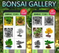 Bonsai Color By Number- decorative plants PixelArt Screen Shot 2