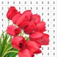 Tulip Flower Coloring Pages - Color By Number