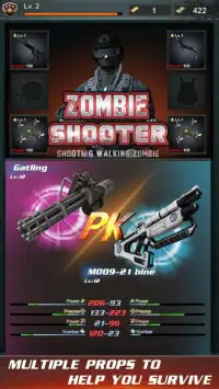 walking zombie shooter: zombie shooting games Screen Shot 2