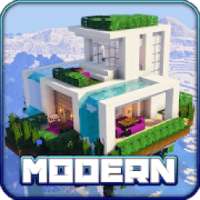 Redstone Modern House Maps for MCPE