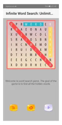 Infinite Word Search: Unlimited Puzzle Screen Shot 4