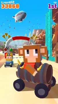 Blocky Racer - Endless Racing Screen Shot 11