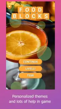 Food Blocks - Word Puzzle Screen Shot 1