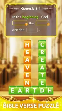 Bible Word Heaps - Connect the Stack Word Game Screen Shot 0