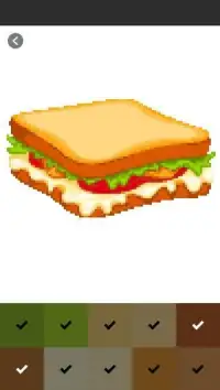 Food Cartoon Coloring By Number - Pixel Art Screen Shot 5