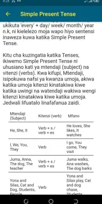 Jifunze Kiingereza, Tenses practice, and Grammar Screen Shot 5