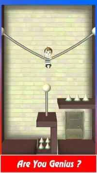 Rescue The Boy Cut Rope Puzzle Screen Shot 3