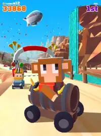 Blocky Racer - Endless Racing Screen Shot 6