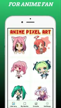 Anime Pixel Art - ColorbyNumber Screen Shot 0