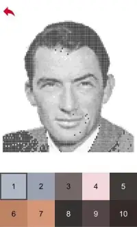 Legendary Actors Color by Number - Pixel Art Game Screen Shot 1