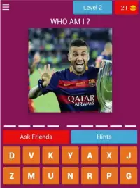 Guess The FC Barcelona Player Quiz Screen Shot 4