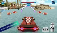 Water Surfing Floating Car Racing Game 2020 Screen Shot 0