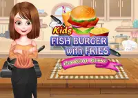Crispy Fish Burger Recipe - Girls Cooking Game Screen Shot 5