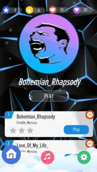 Freddie Mercury - Queen - Piano Tiles Game Screen Shot 6